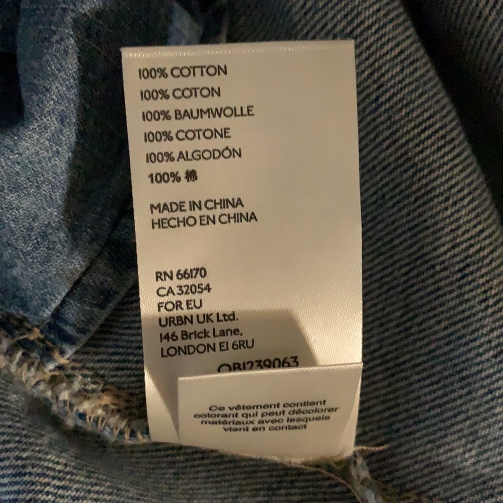 Free People East of Eden Denim Mini Skirt - 27 (4) - Picture 7 of 8